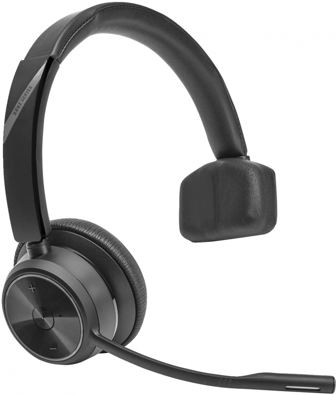 HP/Poly 8L561AA, Savi 7310 UC, Wireless Mono Headset, Charging Stand, D400 Dongle, USB-A, Black, 2 Year Warranty