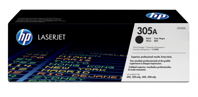 HP CE410A, Black Toner Cartridge - 2,200 pages