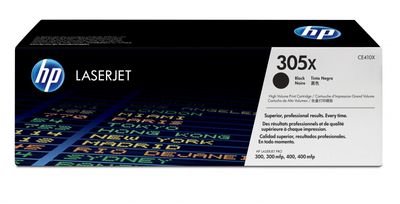 HP CE410X, Black Toner Cartridge XL - 4,000 pages