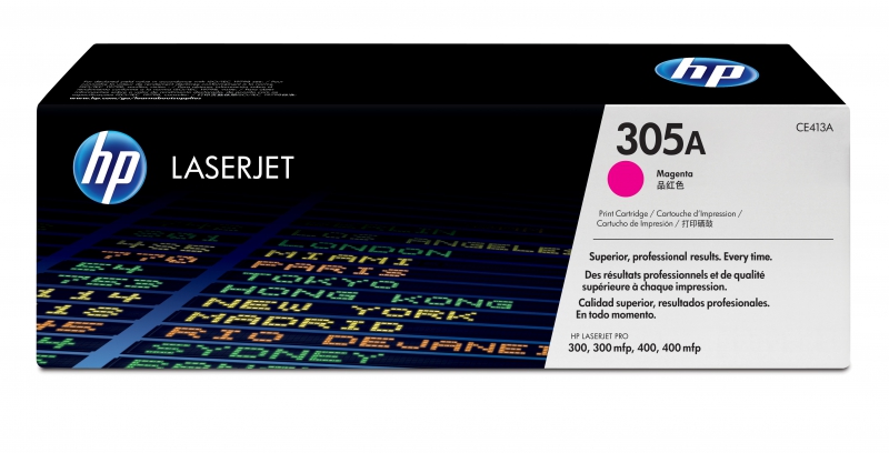HP CE413A, Magenta Toner Cartridge - 2,600 pages