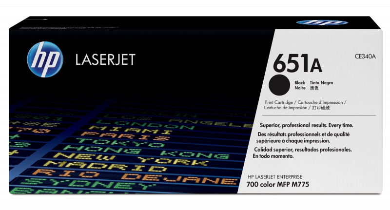 HP CE340A, LJ 700 MFP 775 Toner Crtg Black
