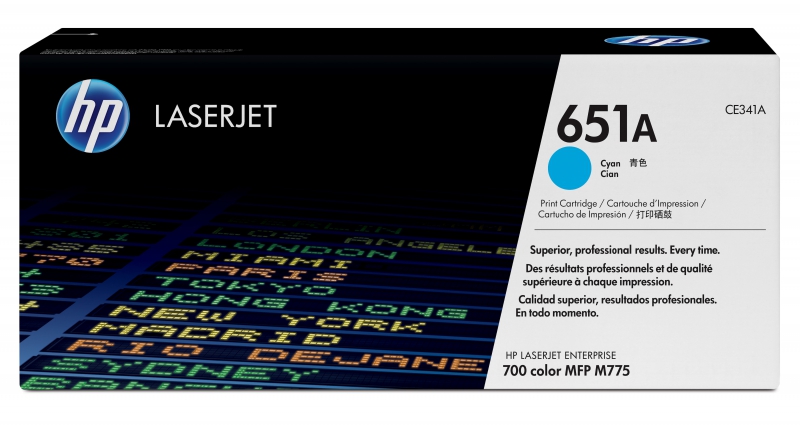 HP CE341A, LJ 700 MFP 775 Toner Crtg Cyan