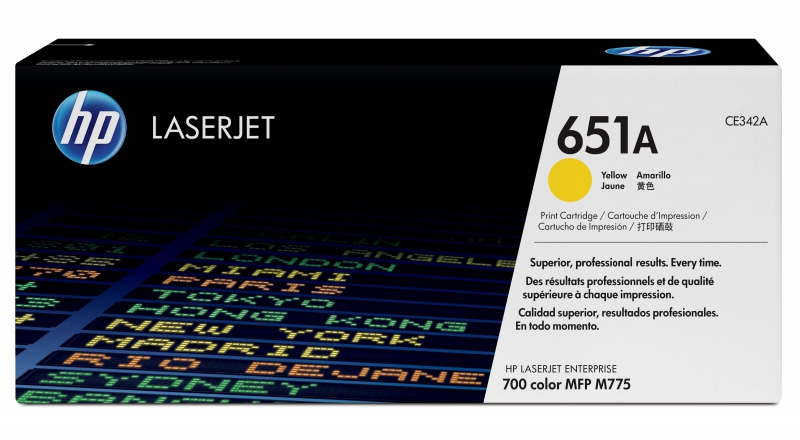 HP CE342A, LJ 700 MFP 775 Toner-Yellow Colour