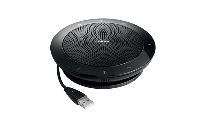 Jabra 7510-109, Speak 510 MS Portable Wireless Speakerphone, USB, Bluetooth, Black, 1 Year Warranty (for PC)