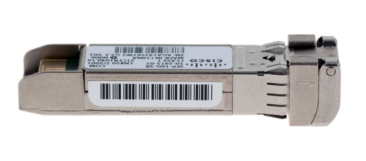 Cisco SFP-10G-SR=, S-Class 10GBASE SFP+ Module Ethernet Transceiver, 1x LC Duplex 10GBase-SR, Multi-Mode, 3 Months
