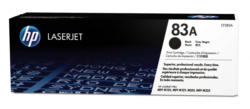 HP  CF283A, Laserjet Black Toner Cartridge for HP LaserJet Pro MFP M125 / M127