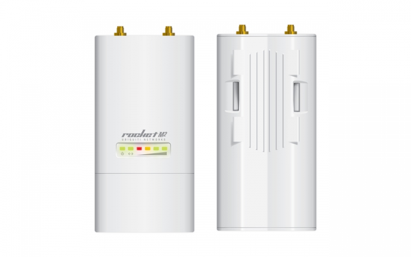 Ubiquiti ROCKETM2, 2.4GHz MIMO UniFi AP. Capable of speeds up to 150+ Mbps with a range of up to 120m, 128 MB SDRAM, 8 MB Flash, 1 Year
