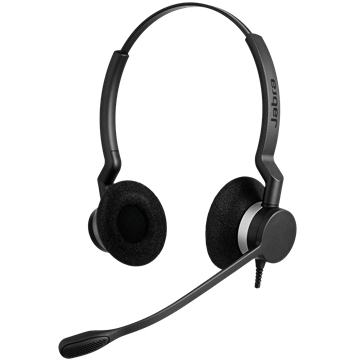 Jabra 2309-820-105, BIZ 2300 QD, Wired, Over-the-Head, Stereo, Noise Cancelling, 2 Year Warranty