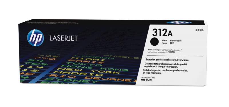 HP CF380A, 312A Black Laserjet Toner Cartidges