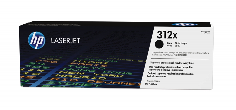 HP CF380X, Toner Cartridge Laserjet 312X Black