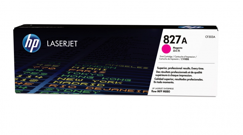HP CF303A, 827A Magenta LaserJet Imaging Toner, 30000 Page