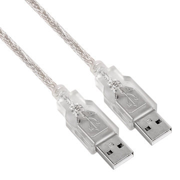 Astrotek AT-USB2-AMAM-2M, 2M, USB 2.0 Cable, Type A Male to Type A Male, Transparent, 1 year warranty