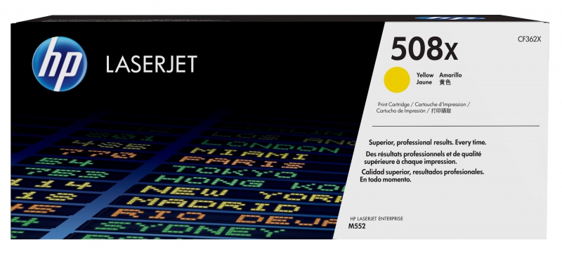 HP CF362X, 508X High Yield Yellow Original LaserJet Toner Cartridge