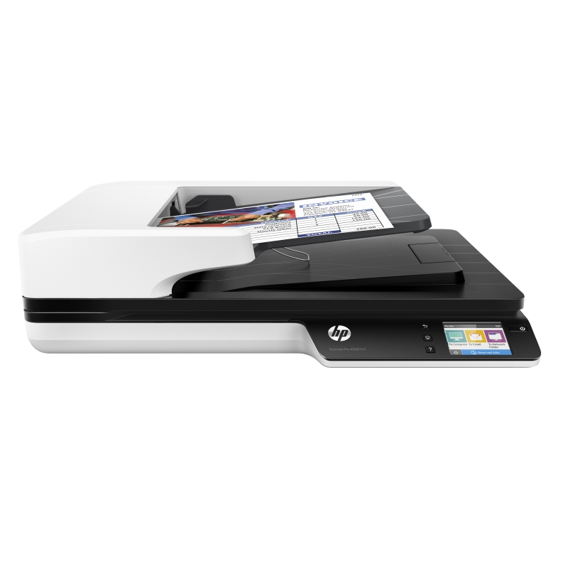 HP L2749A, Scanjet Pro 4500 FN1 Network Scanner / 30 PPM 60 IPM / ADF up to 600 DPI Flatbed up to 1200 DPI  / RDDC 4000 PAGES / USB / NIC / ADF single pass duplex, 1 Year