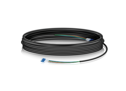 Ubiquiti Single-Mode Lightweight Fiber Cable, Lenth 30m, Outdoor Jacket, Kevlar Yarn For Added Tensile Strength, Weatherproof Tape,