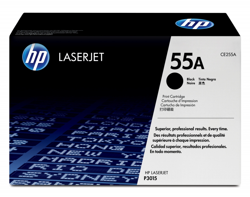 HP CE255A, P3011/P3015 6K Print Cartridge, Printer Compatibility-M525dn, M525f, P3015dn, P3015x, MFP M525c, MFP M521dn, MFP M521dw