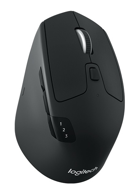 Logitech 910-004792, M720 Triathlon Multi-Device Wireless Mouse, Bluetooth, 1000 dpi, 8 Buttons, USB, Black, 1 Year Warranty