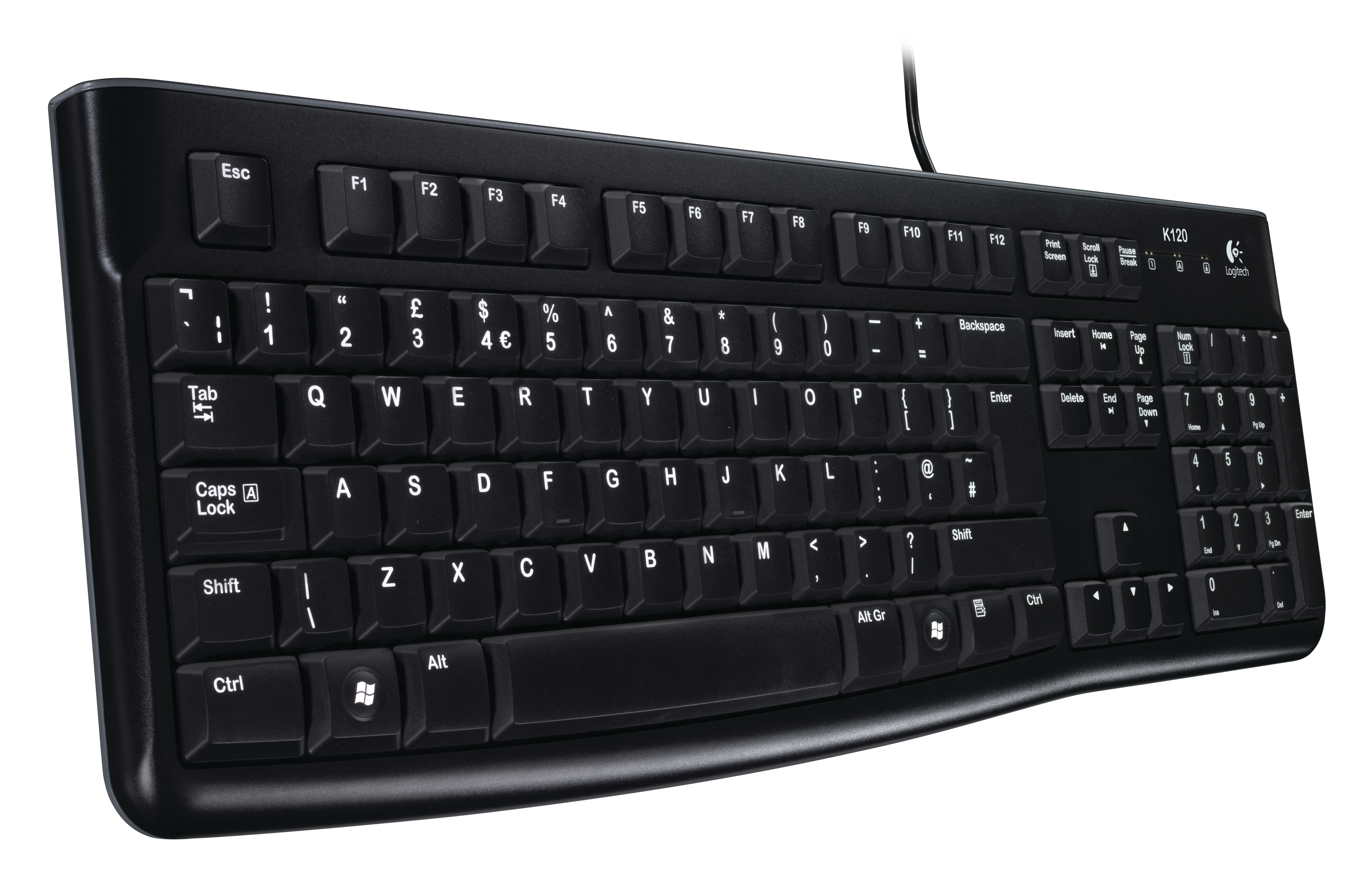 Logite K120 Keyboard Quiet typing Spill-resistant Durable keys…