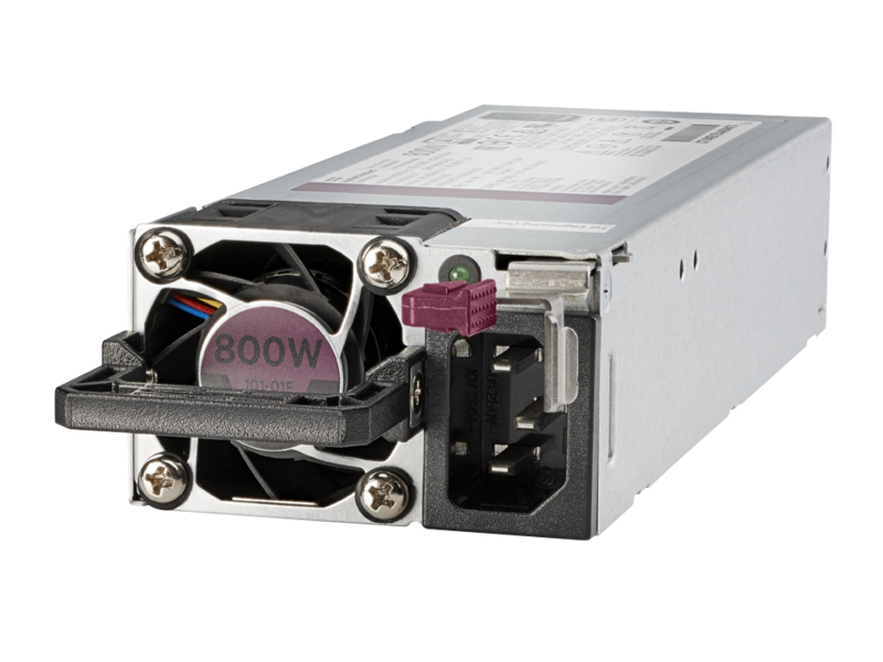 HP 865438-B21, 800W Power supply, hot-plug / redundant (plug-in module), Flex Slot, 80 PLUS Titanium, AC 200-240 V, 860 VA, 1 Year