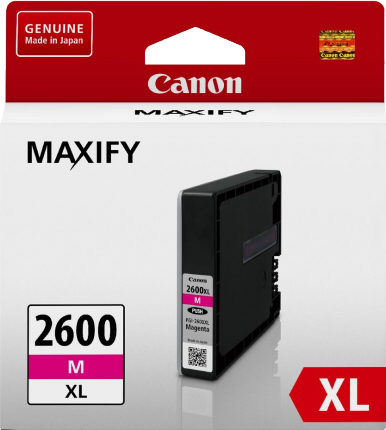 Canon PGI2600XLM, Magenta Ink Tank,  Canon MAXIFY iB4060, Canon MAXIFY MB5060, Canon MAXIFY MB5360, 1 Year