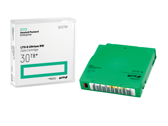 HPE Q2078A, LTO-8 Ultrium 30TB RW Data Cartridge, 1 Year