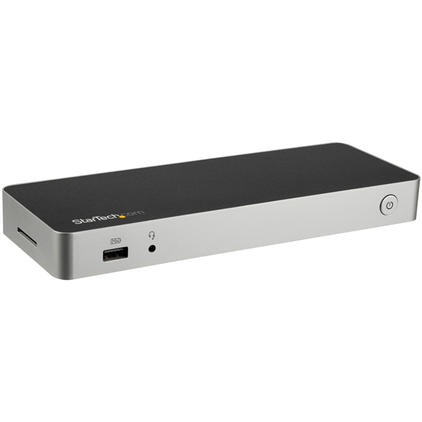 StarTech DK30CHDDPPD, Add dual monitors (4K HDMI and 4K DP) plus an SD card reader and multiple USB ports to your laptop plus power and charge as you work, Dual Monitor USB-C Dock connects your USB C laptop to two 4K monitors: 1x DisplayPort (DisplayLink)
