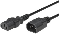 Astrotek AT-IEC-MF-1.8M, Power Extension Cable, 2m , Male to Female, Monitor to PC, PC/UPS to Device, IEC C13 to C14, 1 Year Warranty