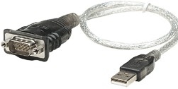 Astrotek AT-USB-SERIAL, USB to Serial RS232 DB9 Com Port Converter Adapter Cable 45cm Transparent Colour, 1 Year