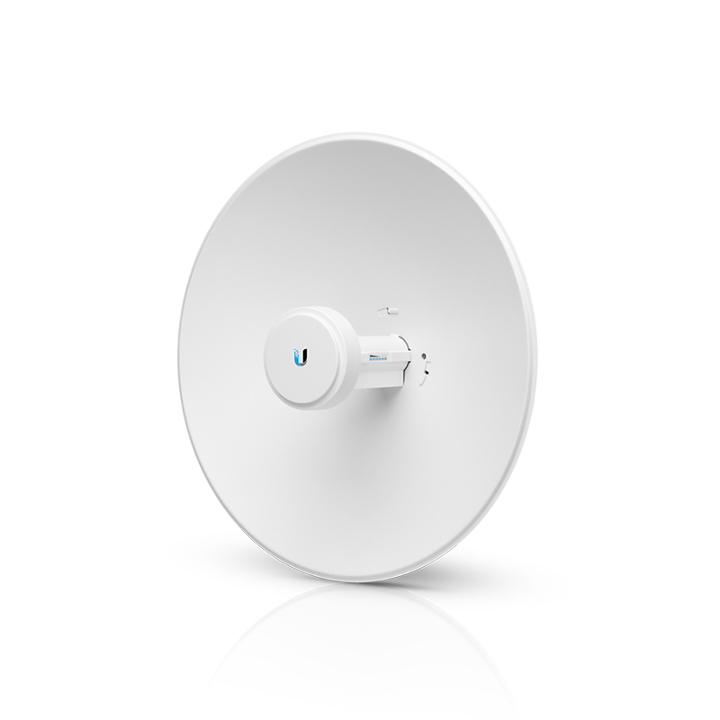 Ubiquiti PBE-2AC-400, 2.4GHz 18dBi airMAX ac Bridge, 2.4GHz Frequency, 24V, 0.5A Gigabit PoE Adapter, 18dBi Gain, 1x 10/100/1000 Ethernet Port, 1 Year