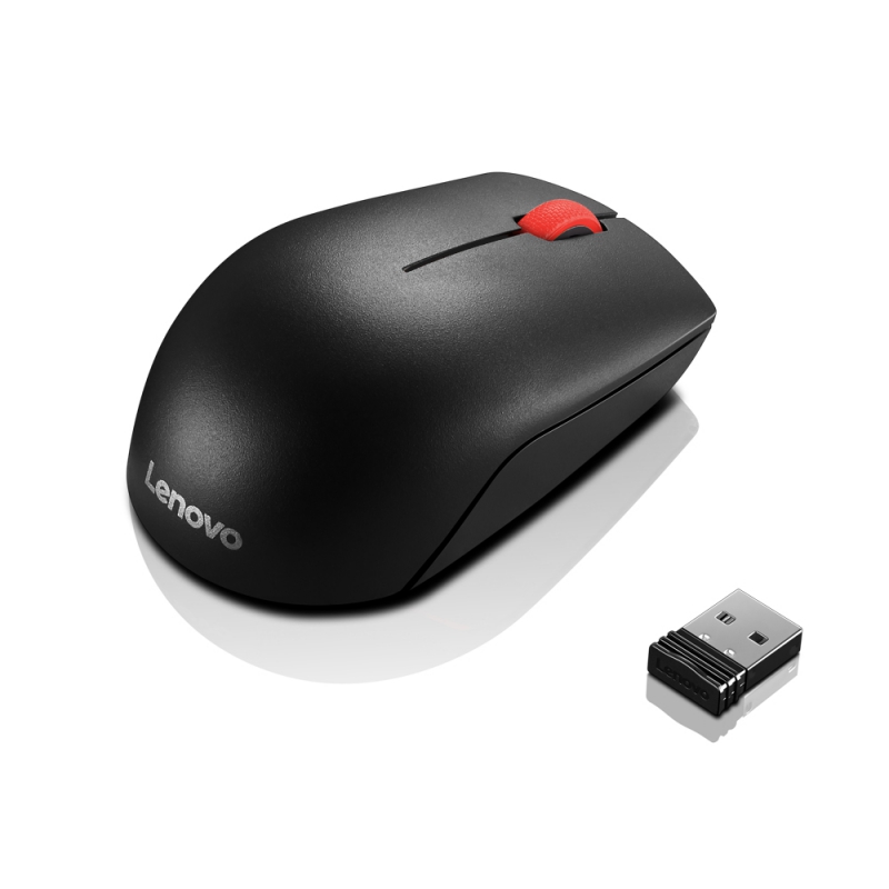 Lenovo 4Y50R20864, Essential Compact Wireless Mouse, Optical sensor, Scroll Wheel, 1 Year
