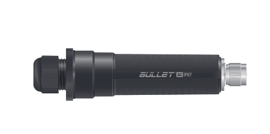 Ubiquiti BULLETAC-IP67, Networks Bullet Dual Band Wireless-AC IP67, Titanium, 1 Year Warranty
