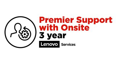 Lenovo 5WS0T36111, TC AIO Mainstream 3 Year Premier Support with Onsite NB Upgrade from 1 Year OS (Virtual)