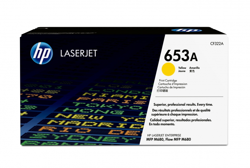 HP CF322A,653A Yellow laserjet toner cartridge