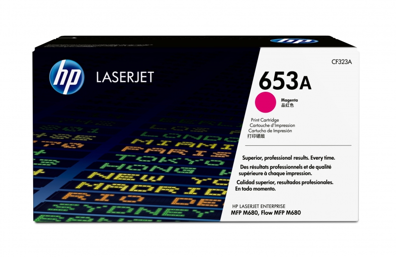 HP CF323A, 653A Magenta laserjet toner cartridge