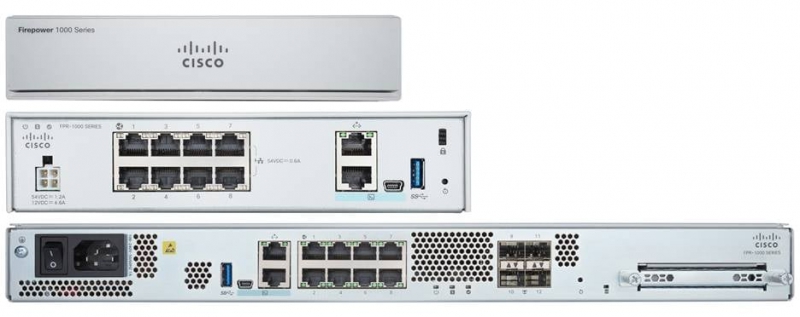 Cisco FPR1010-ASA-K9, Firepower 1010 Security Appliance, 6xNetwork Ports, 2xPoE+ Ports, 10/100/1000Base-T, 1 Year Warranty