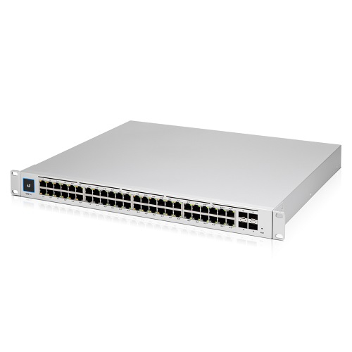 Ubiquiti USW-Pro-48-POE-AU, UniFi 48 port Managed Gigabit Layer2 and Layer3 switch with auto-sensing 802.3at PoE+ and 802.3bt PoE, Touch Display, 600W Gen2, 1 Year Warranty