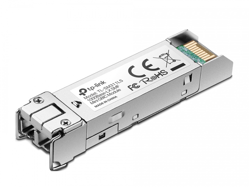 TP-Link TL-SM311LS, Gigabit SFP Module,Single-mode, MiniGBIC, LC interface, Distance: Up to 10km, 3 Year Warranty