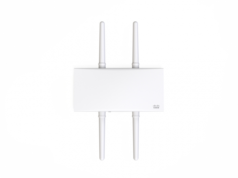Cisco MR76-HW, MERAKI, Outdoor and Industrial, External Antennas and Integrated, Dedicated Security and Bluetooth Radios, Wireless AX, 1 Year Warranty