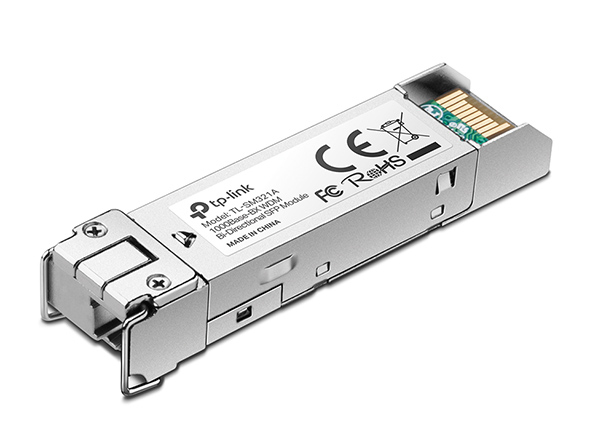 TP-Link 1000Base-BX WDM Bi-Directional SFP Module (TL-SM321A-2) TX: 1550nm, RX: 1310nm, Up to 2KM Transmission Distance, LC Simplex, 3 Years Warranty