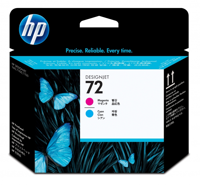 HP C9383A, No 72 Printhead Magenta &amp; Cyan