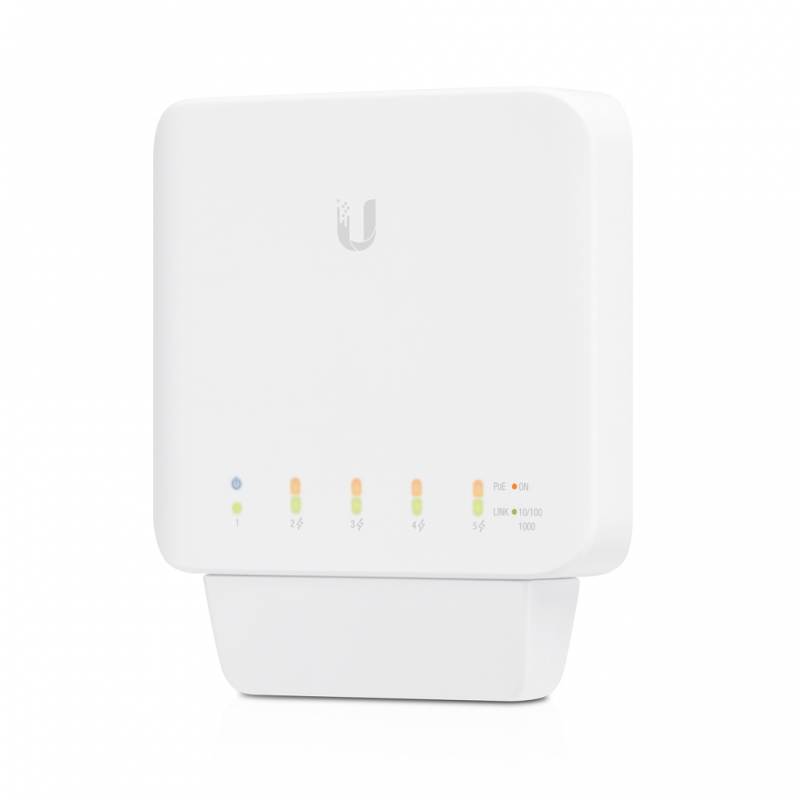 Ubiquiti USW Flex-3, Pack- Managed, Layer 2 Gigabit switch with auto-sensing 802.3af PoE, 1 PoE input and 4 PoE output, 1 Year Warranty