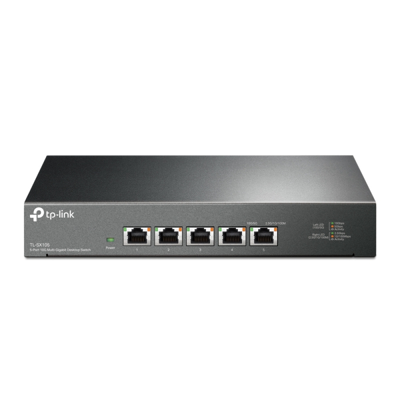 TP-Link TL-SX105, 10G Desktop Switch, 5 Ports, Switching Capacity: 100 Gbps, 5 Year Warranty