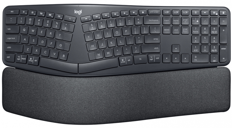 Logitech 920-010111, ERGO K860 Split Ergonomic Keyboard, 10M Wireless Range, Wireless+Bluetooth, 1 Year Warranty