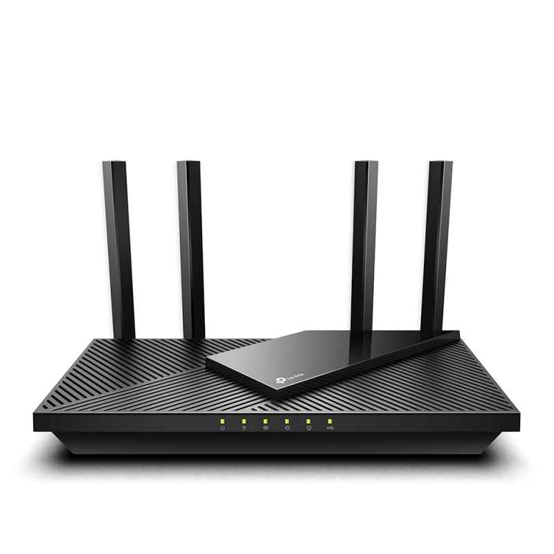 TP-Link ARCHER AX55, AX3000 Dual Band Gigabit Wireless AX Router, OFDMA, OneMesh, 4xExternal Antenna, Black, 3 Year Warranty