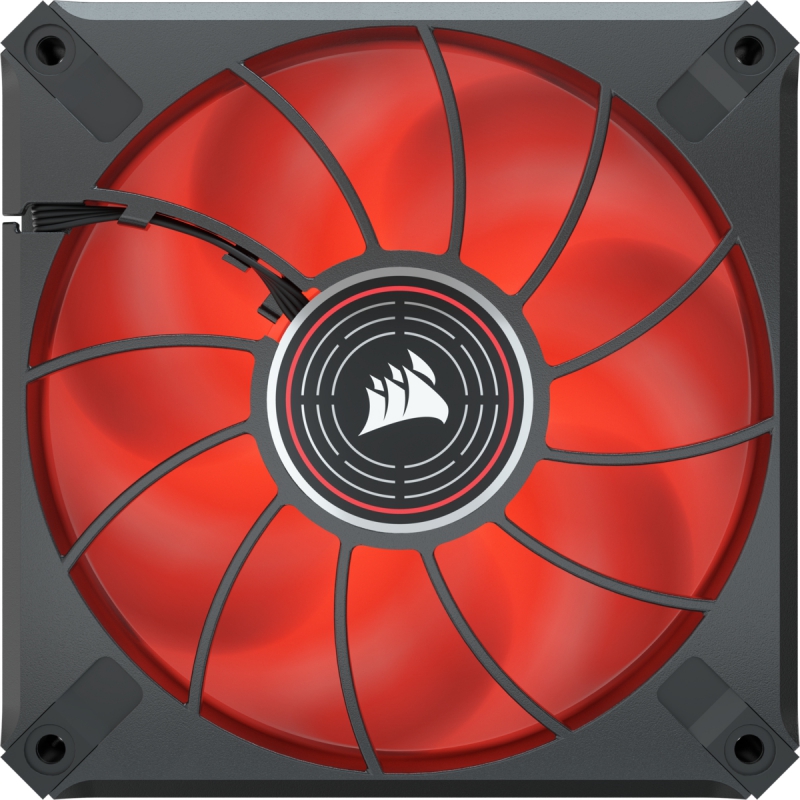 Corsair CO-9050120-WW, ML120 LED Elite, Size: 120mm, PWM, Noise: 30.4dBA, Airflow: 58.10CFM, Red, 2 Year Warranty