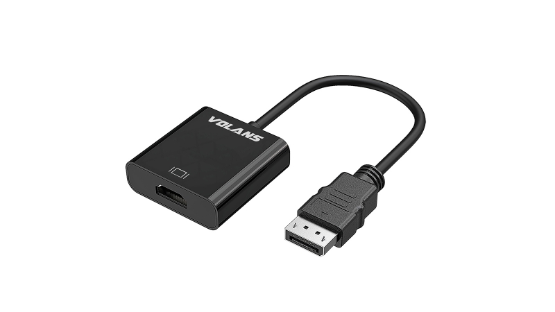 Volanas VL-DPHM-4K, DisplayPort to HDMI 4k Converter, Male to Female, Black,  1 Year Warrenty