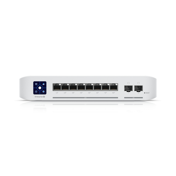 Ubiquiti USW-ENTERPRISE-8-POE, Networks UniFi Switch Enterprise 8, Mangaed, 8x2.5 Gb/s Ethernet (RJ45) PoE+, 2x10Gb SFP+, 3 Layer, 1 Year Warranty