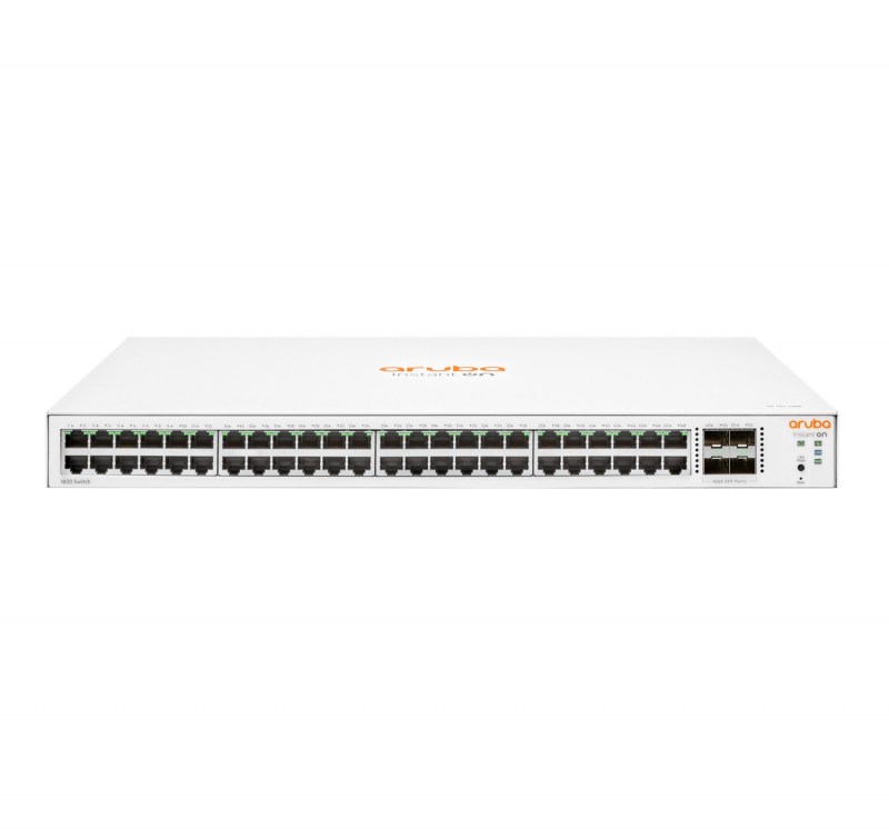 Aruba JL814A, Instant On 1830 Smart Managed Switch, 48x Gigabit RJ45 Ports, 4x SFP 1Gbe Ports, Limited Lifetime Warranty