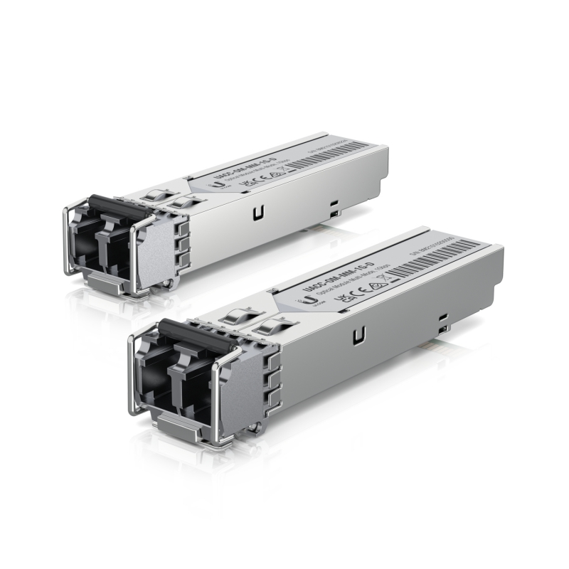 Ubiquiti UACC-OM-MM-1G-D-2, UFiber SFP Multi-Mode Fiber Module, 1Gbps, 300m Distance, Pack of 2, 1 Year Warranty