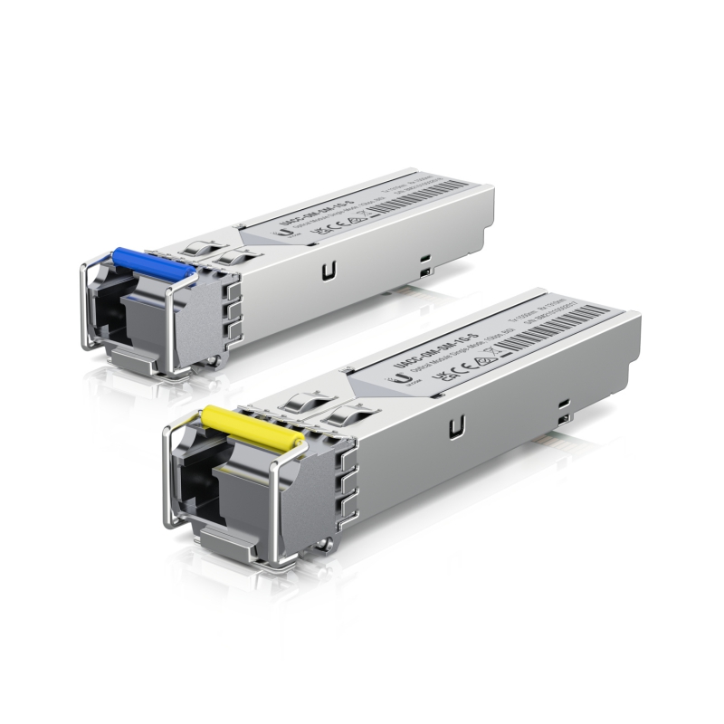 Ubiquiti UACC-OM-SM-1G-S-2, UFiber SFP Single-Mode BiDi Fiber Module, 1 Gbps, 3km Distance, Pack Of 2, 1 Year Warranty